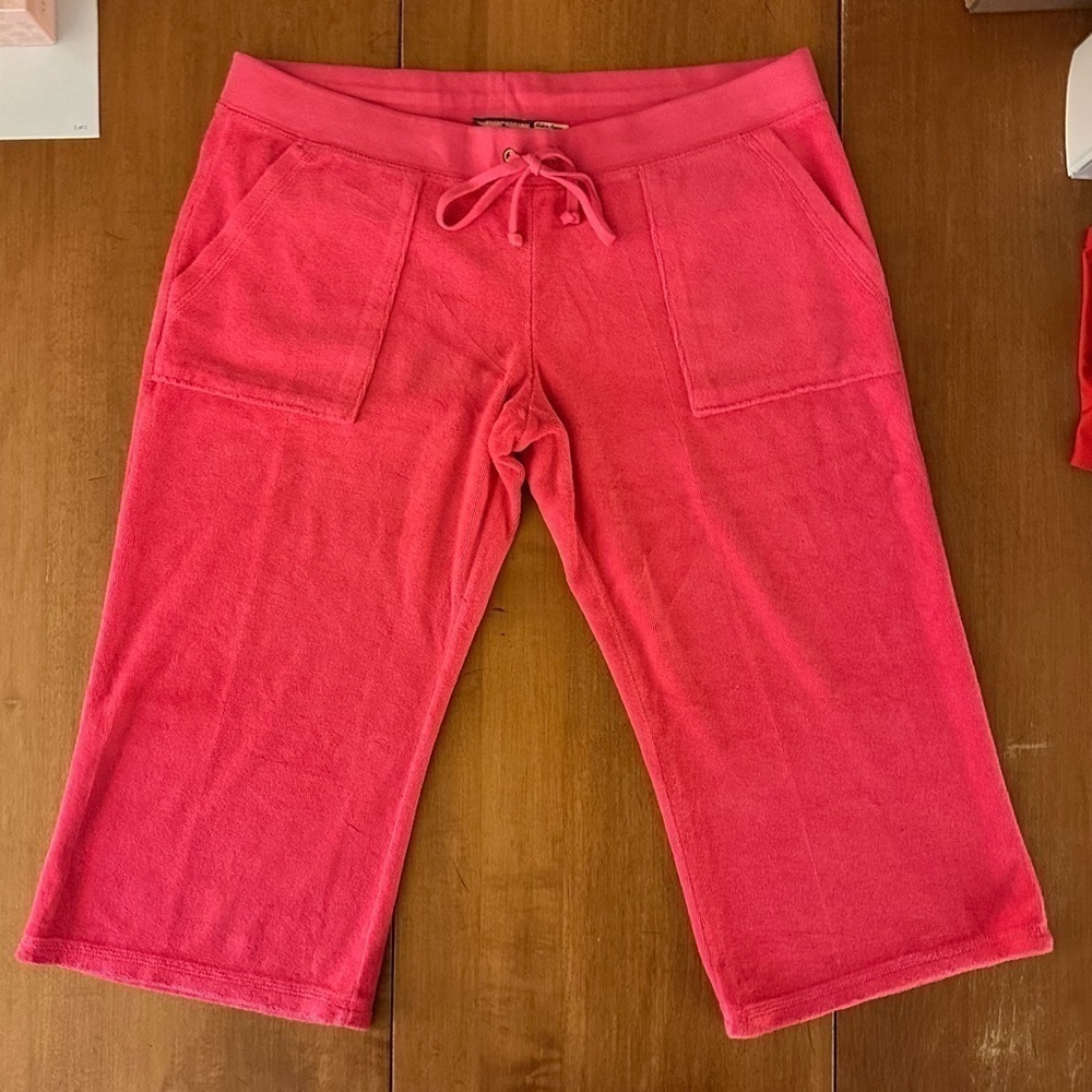 Juicy Couture Martinique Crop Snap Pocket Pant NWT Hot Pink Large - Picture 9 of 15